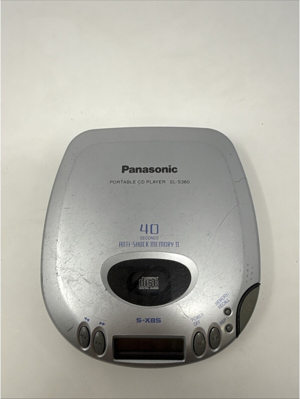 Panasonic SL-S360 Portable CD Player S-XBS Anti-Shock Memory Untested 1999